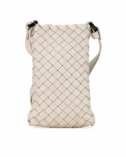 Cross-Body Bags*Bottega Veneta Preloved The Pouch Crossbody Bag in Natural Leather White