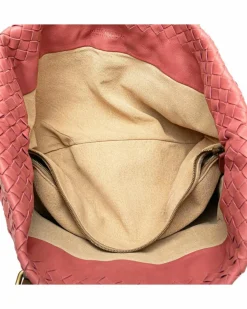 Tote Bags*Bottega Veneta Preloved The Pouch Intrecciato Leather Tote Bag Pink