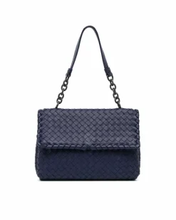 Shoulder Bags*Bottega Veneta Preloved The Pouch Shoulder Bag in Blue