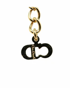 Necklaces*Dior Preloved Tribales tone Metal Necklace with Crystal Accents Gold