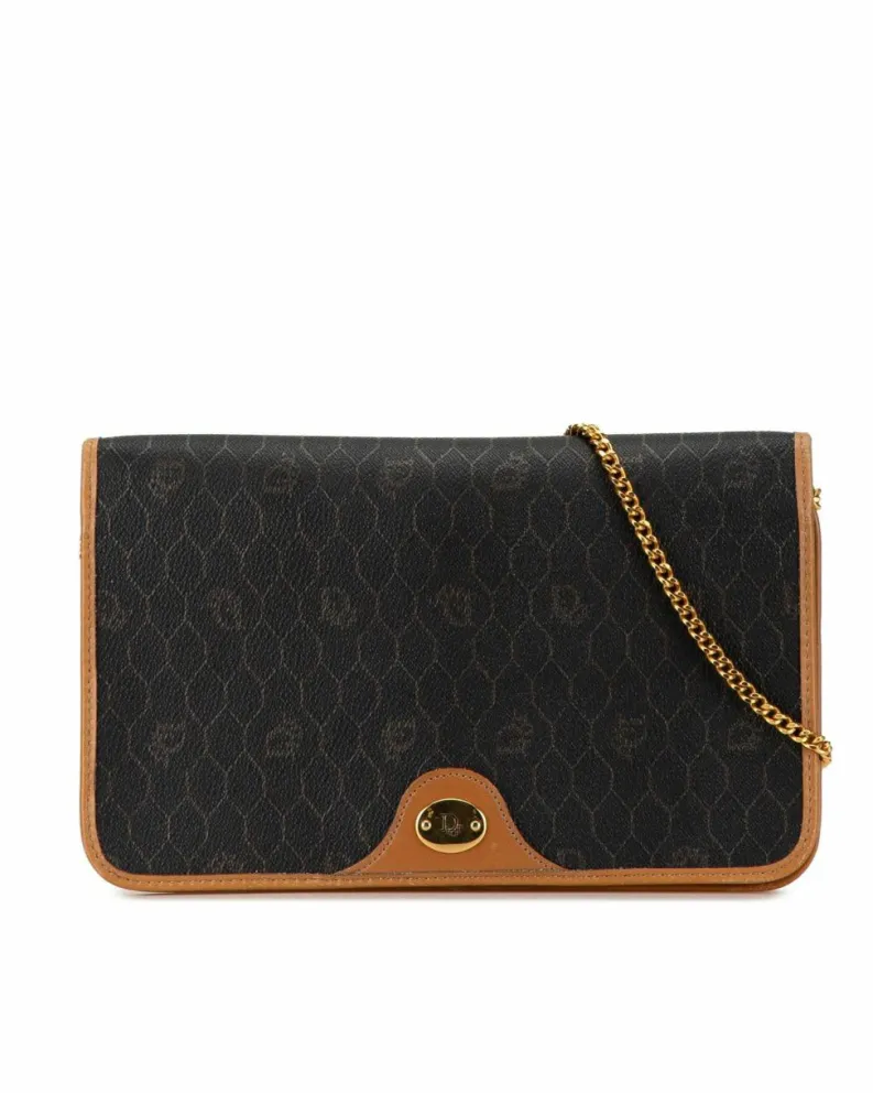 Cross-Body Bags*Dior Preloved Vintage Canvas Crossbody Bag Black