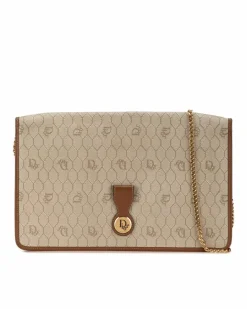 Cross-Body Bags*Dior Preloved Vintage Cannage Crossbody Bag Brown