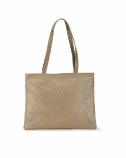 Tote Bags*Celine Preloved Vintage Tote Bag Beige Brown