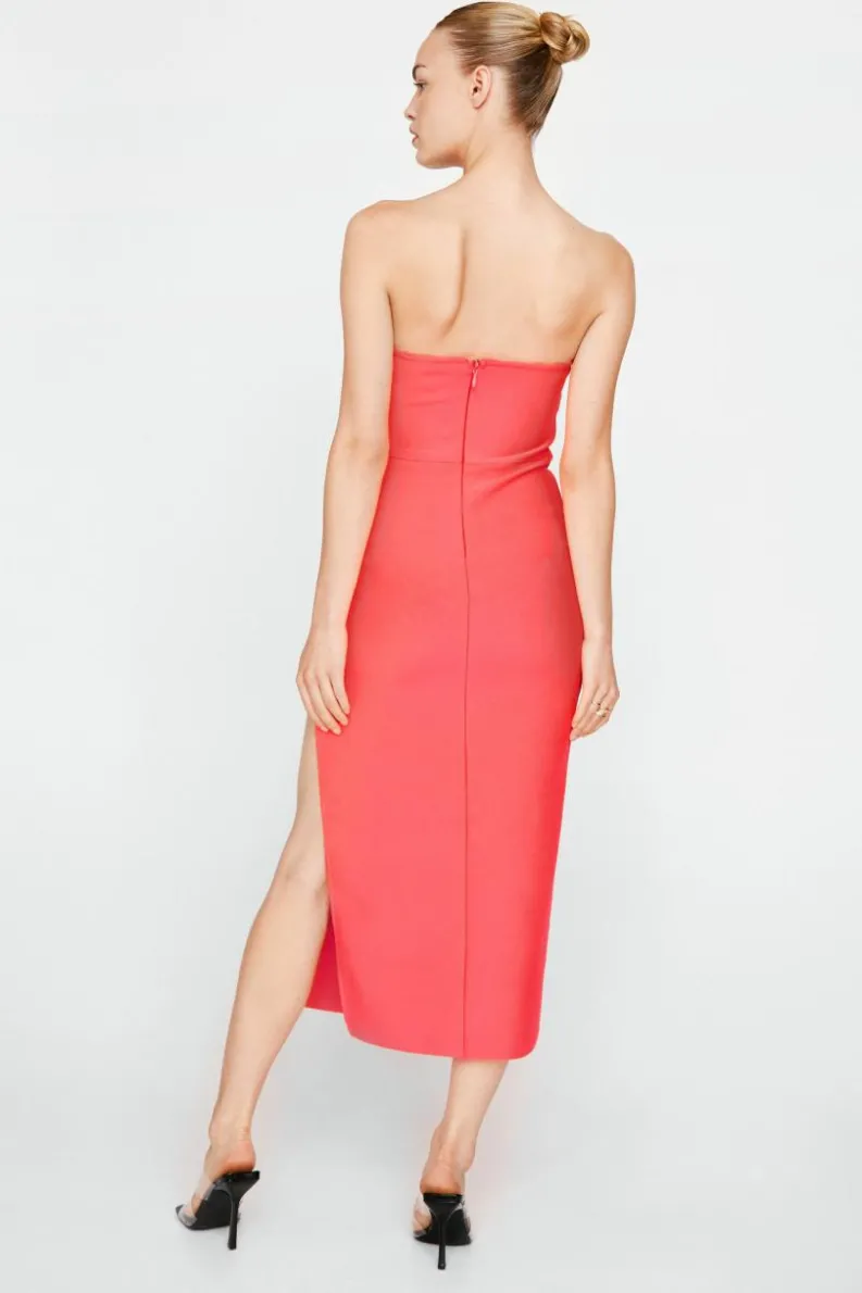 Jumper Dresses|Jumper Dresses*NastyGal Premium Bandage Cut Out Midi Dress pink