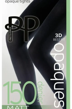 Tights & Socks|Tights & Socks*Pretty Polly Premium Opaques 150 Denier 3D Matt Tights - Black