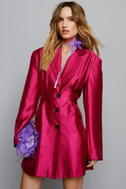 Blazer Dresses*NastyGal Premium Tailored Blazer Dress pink