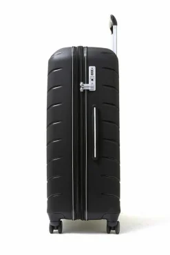 Handbags*Rock Prime 3 Pc Set 8 Wheel Hardshell Expandable Suitcases Black