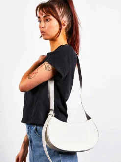 Shoulder Bags*SVNX PU Leather Saddle Bag Stone