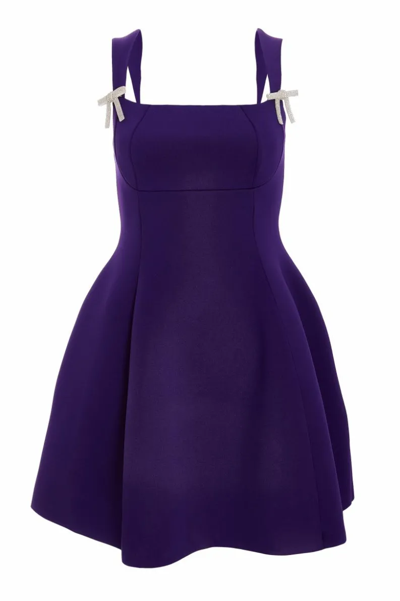 A Line Dresses|Skater Dresses*Quiz A-Line Mini Dress Purple