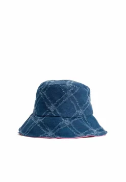 Hats & Gloves|Hats & Gloves*My Accessories London Quilted Denim Bucket Hat Indigo