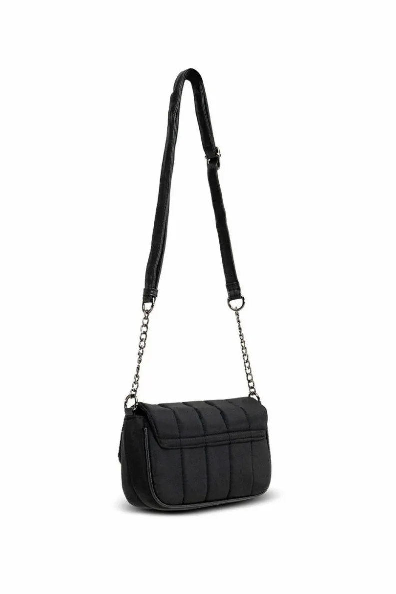 Cross-Body Bags|Handbags*My Accessories London Quilted Nylon Padded Crossbody Black