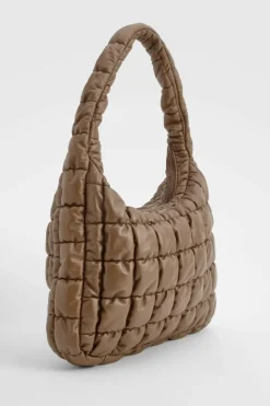 Handbags|Tote Bags*boohoo Quilted Slouchy Tote Bag chocolate