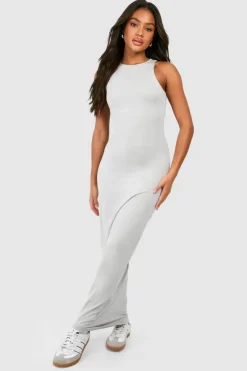 Bodycon Dresses*boohoo Racer Neck Modal Maxi Dress grey