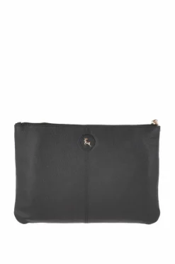 Clutch Bags*Ashwood Leather Real Leather Large Studded Clutch Bag Black