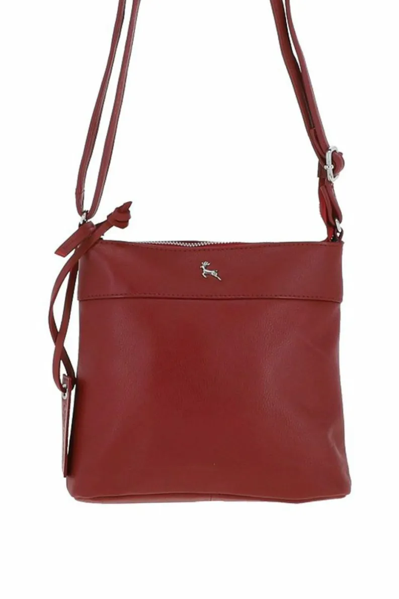 Shoulder Bags*Ashwood Leather Real Leather Mini Shoulder Bag Red