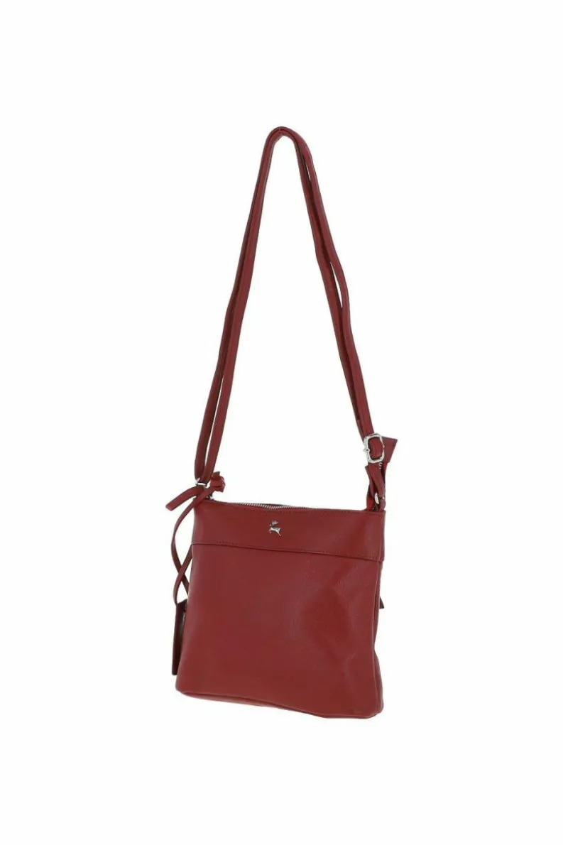 Shoulder Bags*Ashwood Leather Real Leather Mini Shoulder Bag Red