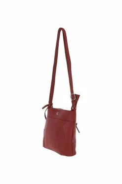 Shoulder Bags*Ashwood Leather Real Leather Mini Shoulder Bag Red