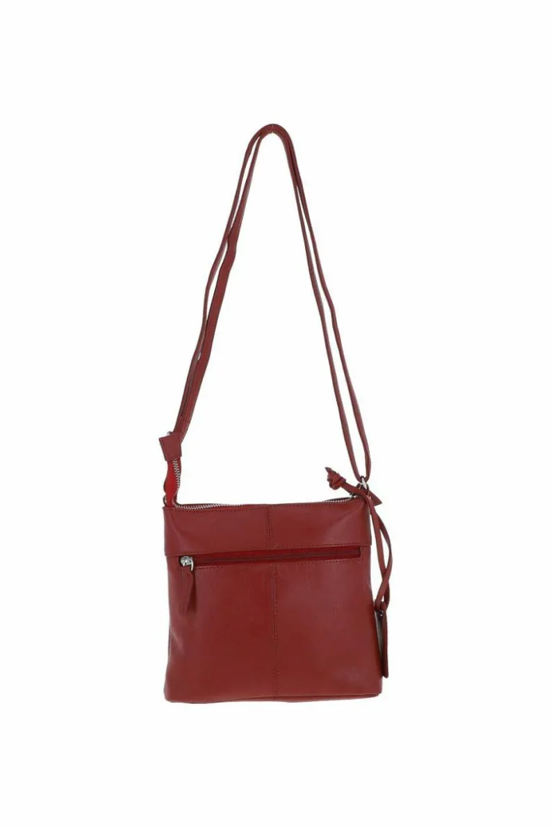Shoulder Bags*Ashwood Leather Real Leather Mini Shoulder Bag Red