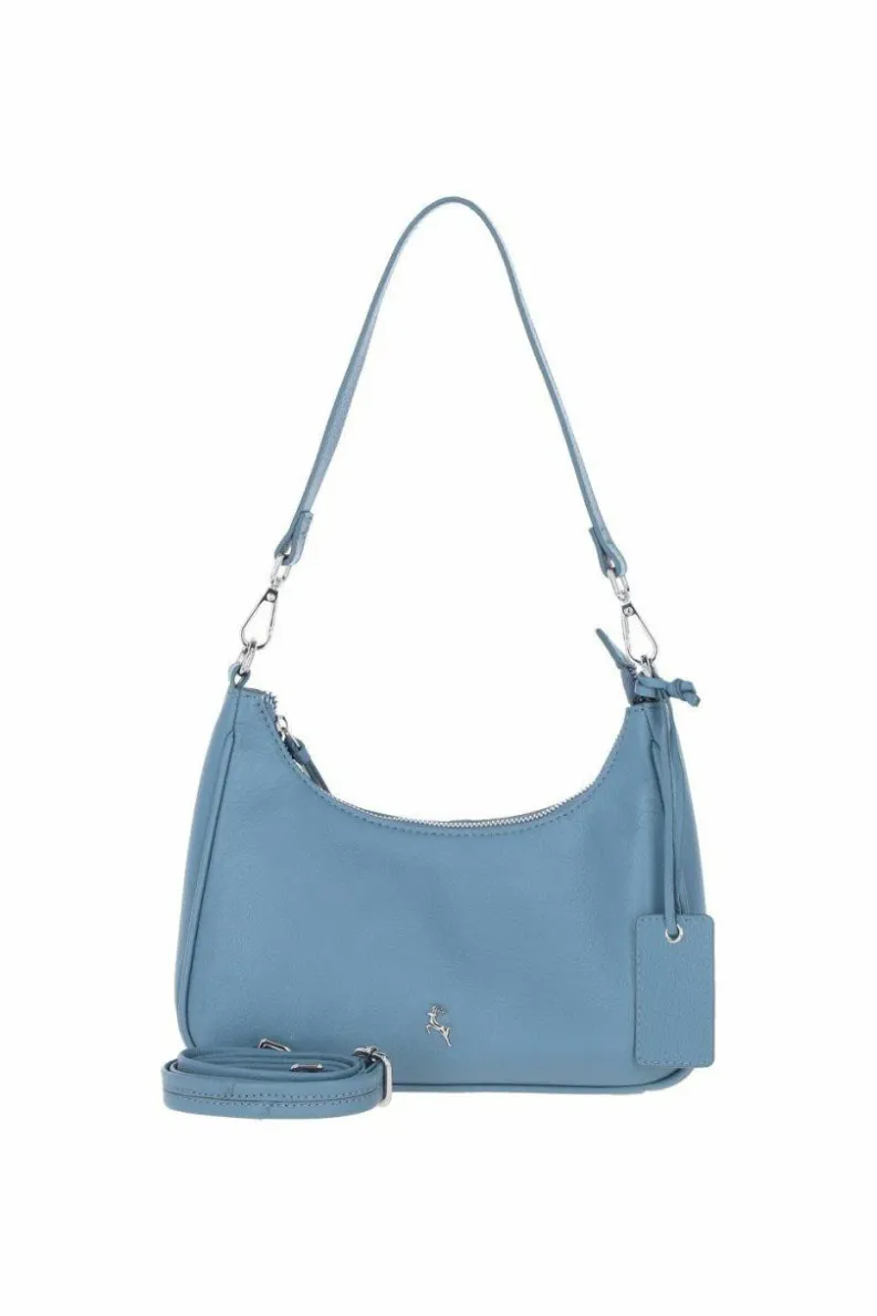 Shoulder Bags|Handbags*Ashwood Leather Real Leather Shoulder Bag with Detachable Crossbody Strap Blue