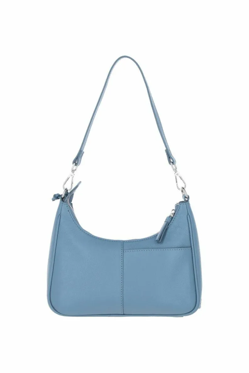 Shoulder Bags|Handbags*Ashwood Leather Real Leather Shoulder Bag with Detachable Crossbody Strap Blue
