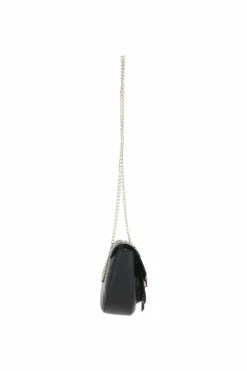 Cross-Body Bags*Ashwood Leather Real Leather with Chain Strap Small Cross Body Bag Black