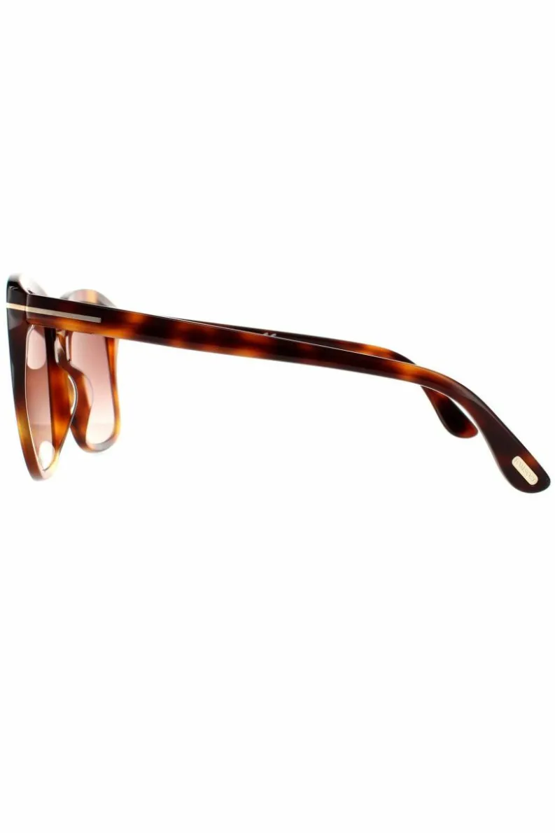 Sunglasses*Tom Ford Rectangle Blonde Havana Gradient Sunglasses Brown