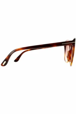 Sunglasses*Tom Ford Rectangle Blonde Havana Gradient Sunglasses Brown
