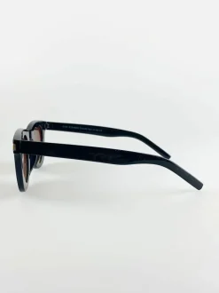 Sunglasses*SVNX Rectangle Frame Sunglasses with Heart Lenses Black