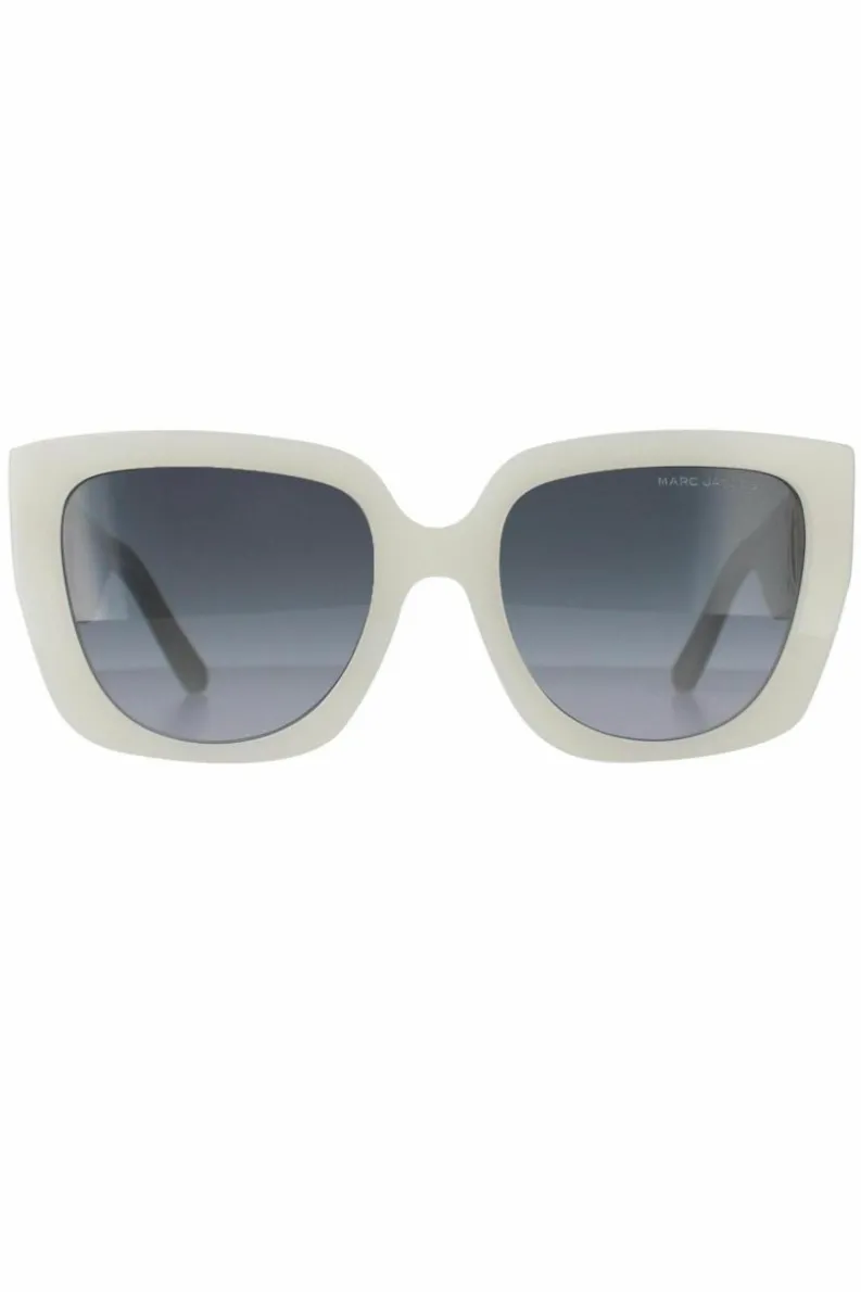 Sunglasses*Marc Jacobs Rectangle Ivory Dark Grey Gradient MARC 687/S White
