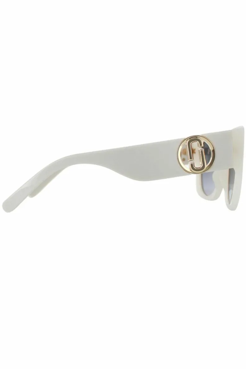 Sunglasses*Marc Jacobs Rectangle Ivory Dark Grey Gradient MARC 687/S White