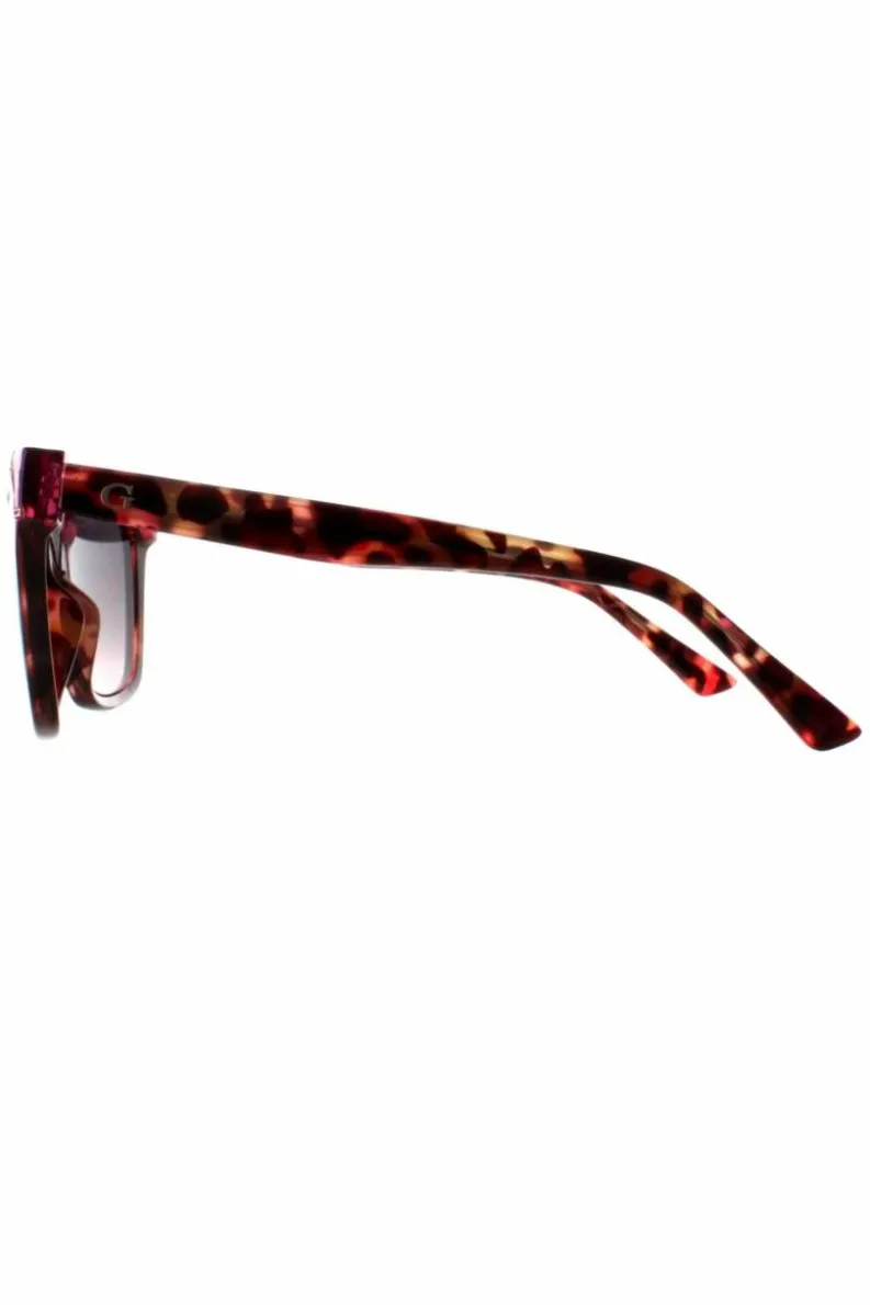 Sunglasses*Guess Rectangle Havana Smoke Gradient GU7840 Pink