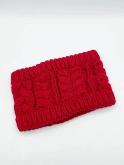 Hair Accessories*SVNX Cable Knitted Headband Red