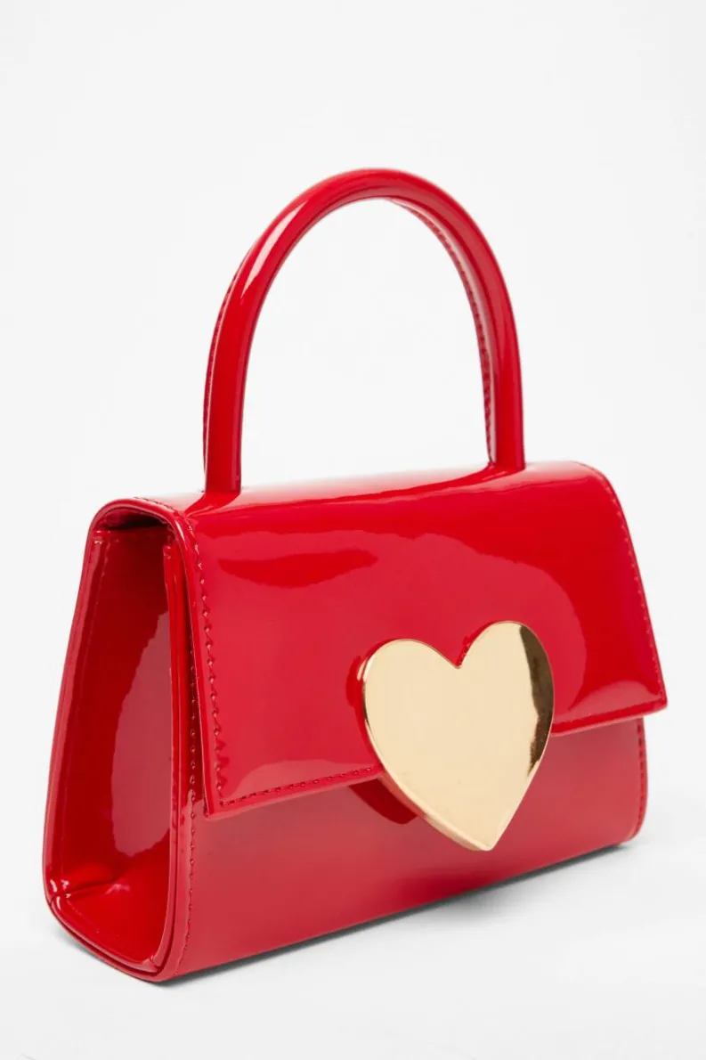 Handbags*Quiz Heart Detail Bag Red