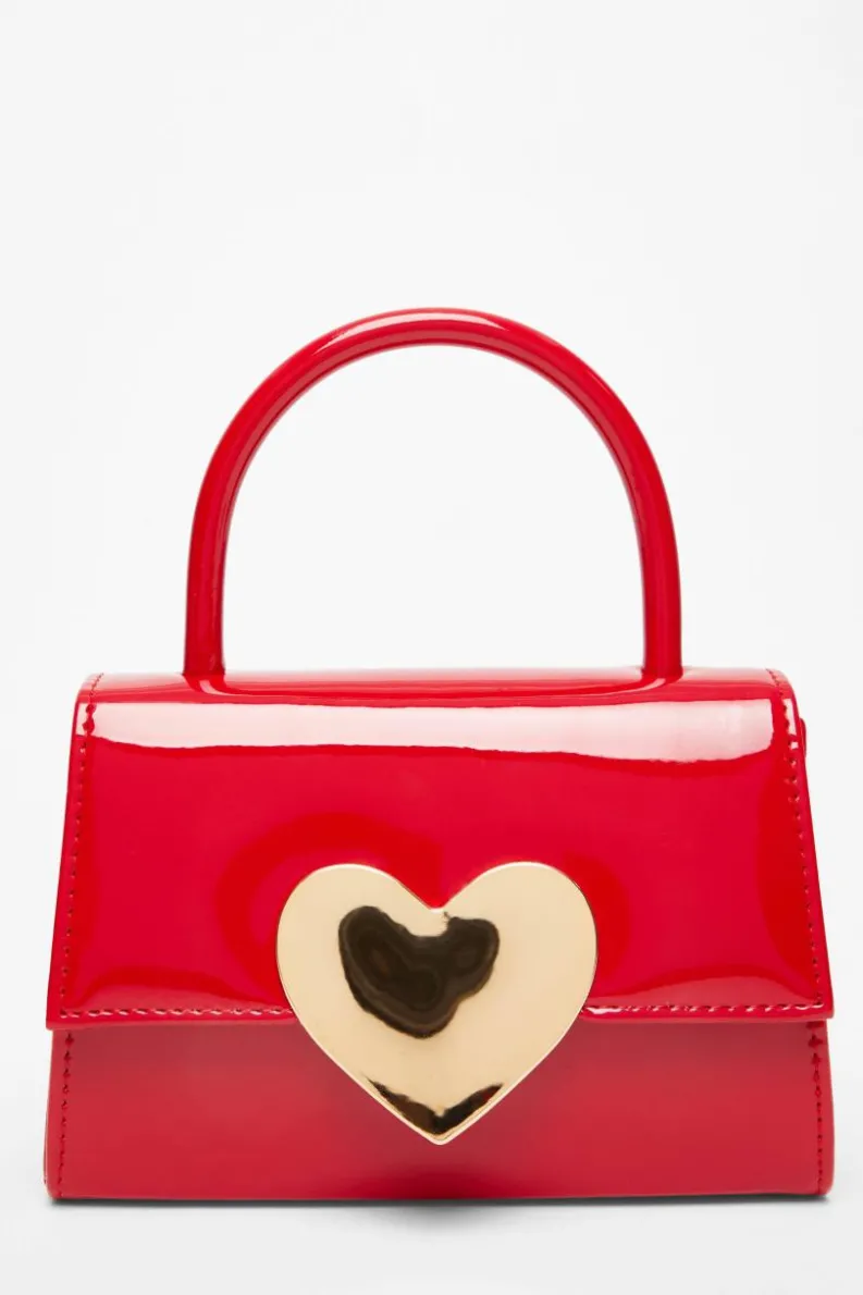Handbags*Quiz Heart Detail Bag Red