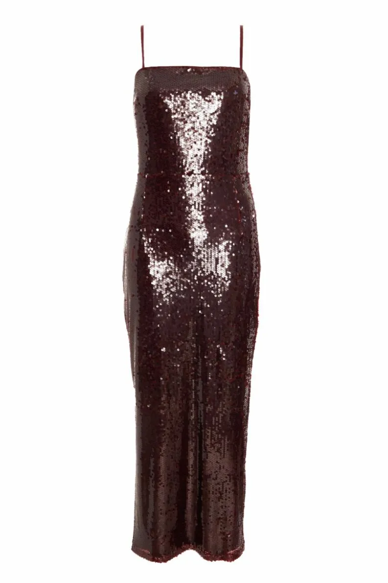 Bodycon Dresses*Quiz Sequin Midaxi Dress Red