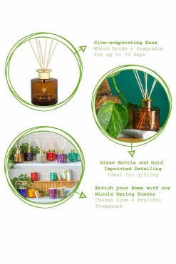 Candles & Diffusers|Candles*Nicola Spring Reed Diffuser 200ml Sandalwood & Jasmine Orange