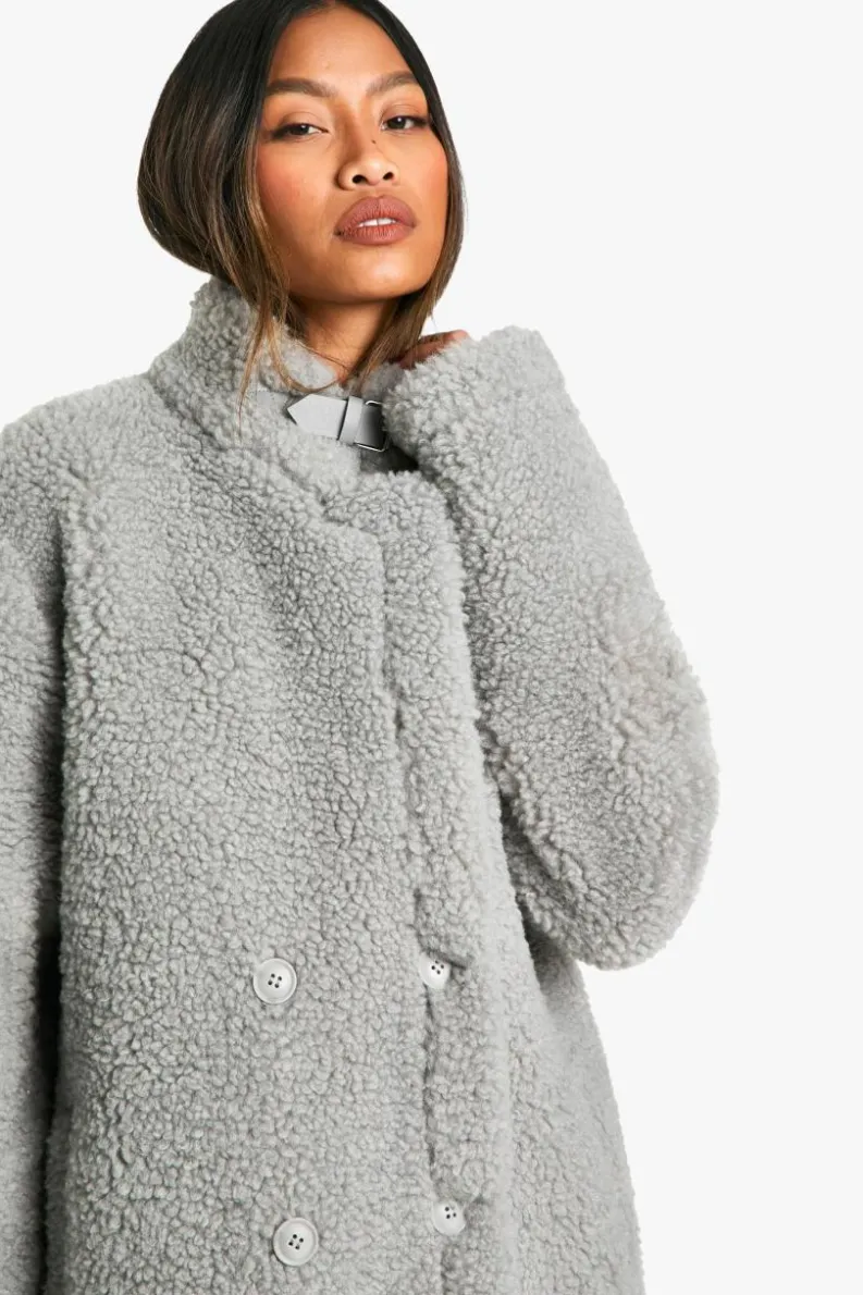 Up To 80% Off Winter Warmers|Aviator Jackets*boohoo Reversible Longline Aviator light grey