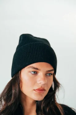 Hats & Gloves|Hats & Gloves*SVNX Ribbed Beanie Hat In Black