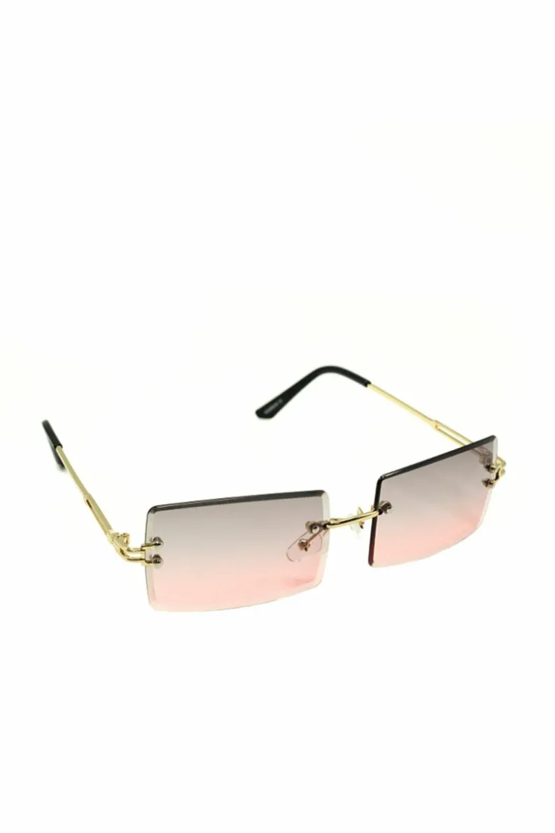 Sunglasses*My Accessories London Rimless Sunglasses Pink