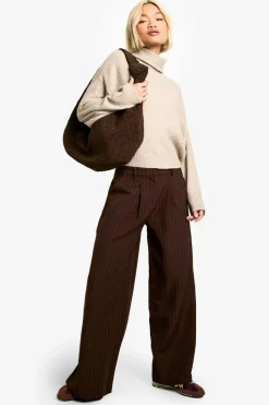 Jumpers*boohoo Roll Neck Boxy Jumper stone