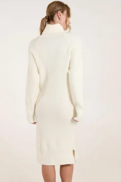 Jumper Dresses|Jumper Dresses*Blue Vanilla Roll Neck Jumper Dress Ivory