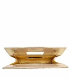 Clutch Bags*Kitise Rommy Rhinestone Studded Clutch Handbag With Handle & Chain Strap Rose Gold