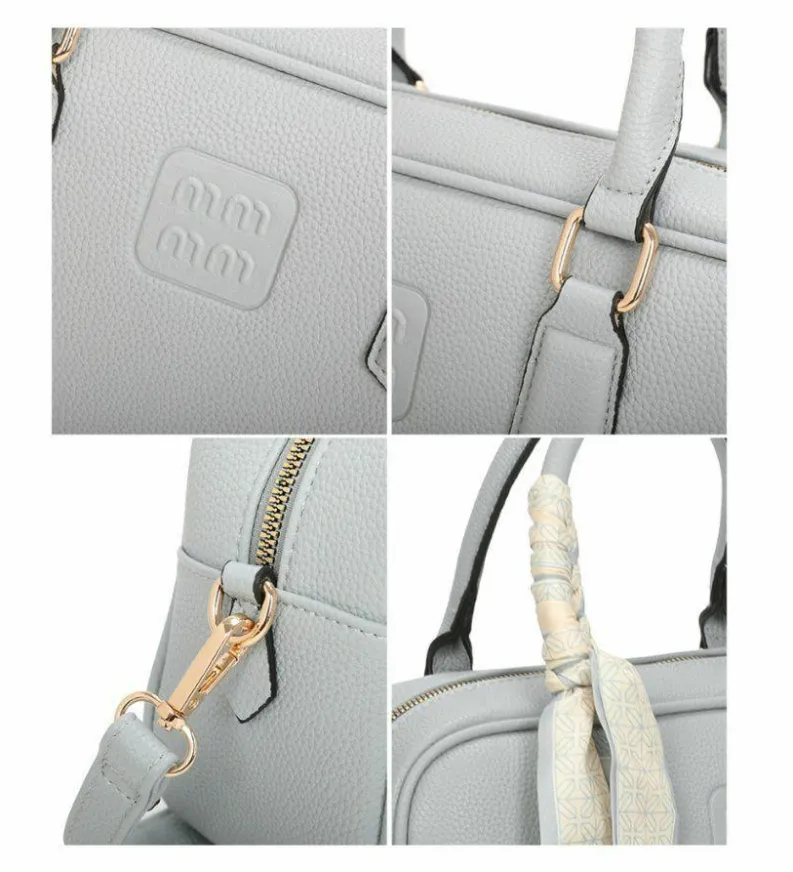 Shoulder Bags|Handbags*Kitise Rommy Top Handle Scarf Accent Hobo Shoulder Bag Beige