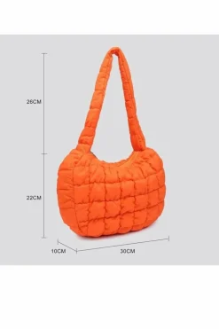 Shoulder Bags*Kitise Roomy Soft Puffer Shoulder Bag Pink