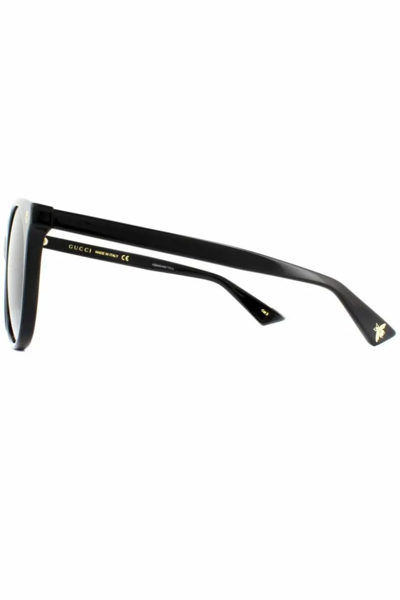 Sunglasses*Gucci Round Grey Gradient Sunglasses Black