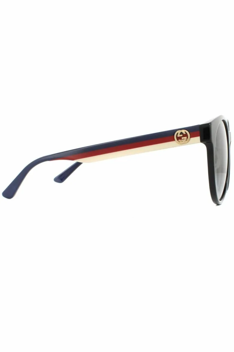 Sunglasses*Gucci Round Grey Gradient Sunglasses Black