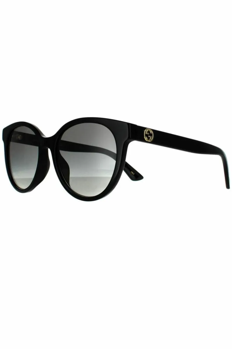 Sunglasses*Gucci Round Grey Gradient Sunglasses Black
