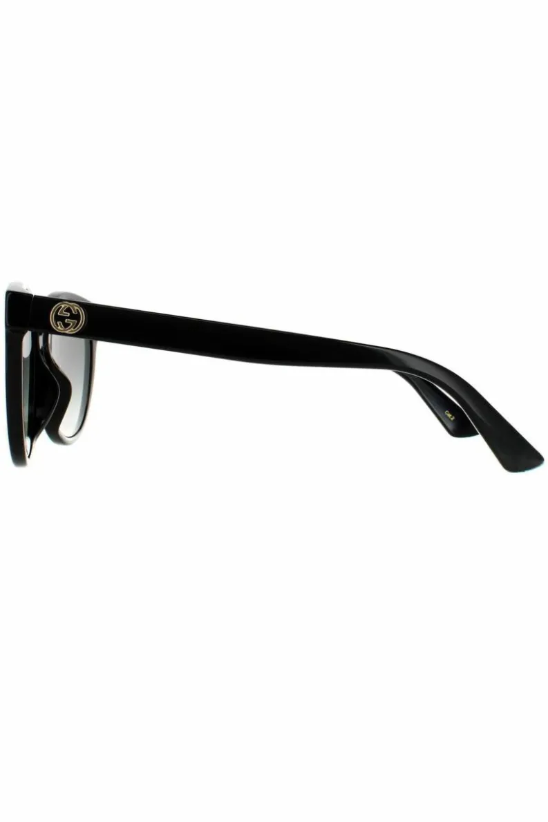 Sunglasses*Gucci Round Grey Gradient Sunglasses Black