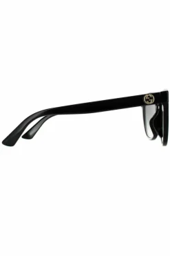 Sunglasses*Gucci Round Grey Gradient Sunglasses Black