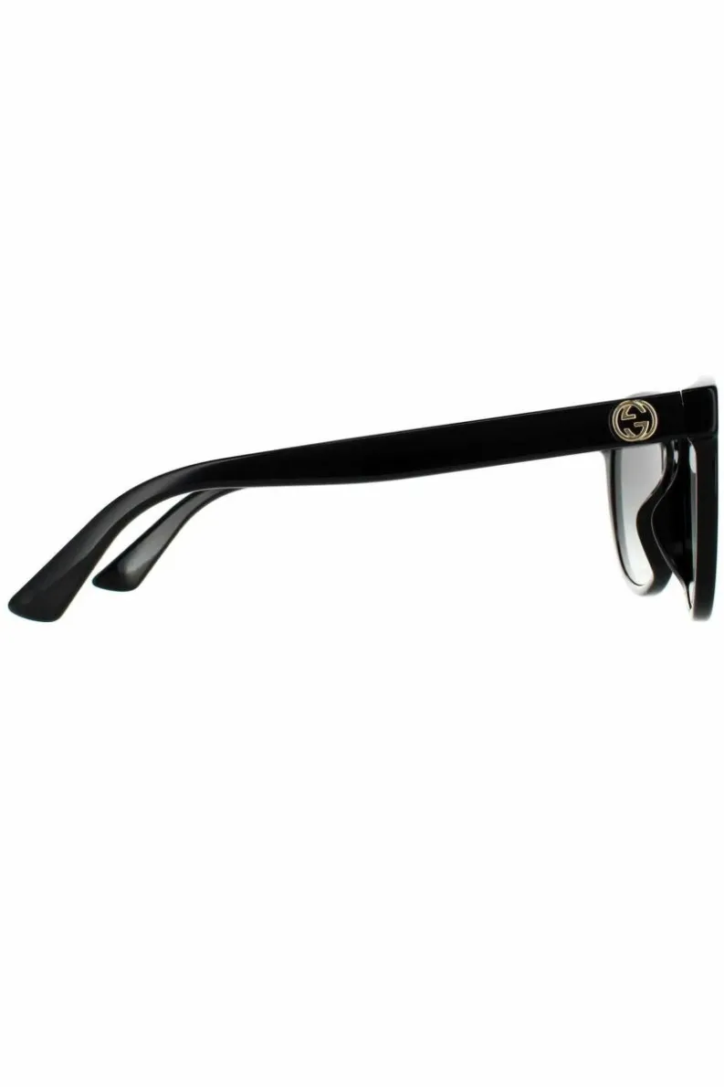 Sunglasses*Gucci Round Grey Gradient Sunglasses Black